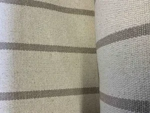 LINEN COLOUR STRIPE - Heavy Hopsack Furnishing / Upholstery Fabric - 600gsm - 155 cms Heavy Duty Furnishing Fabric