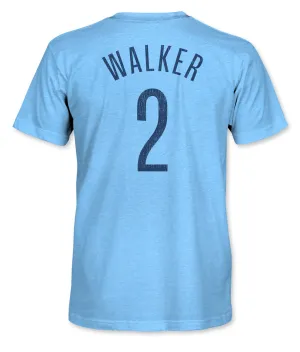 Manchester City FC Kyle Walker Vintage Triblend T-Shirt - Sky Blue