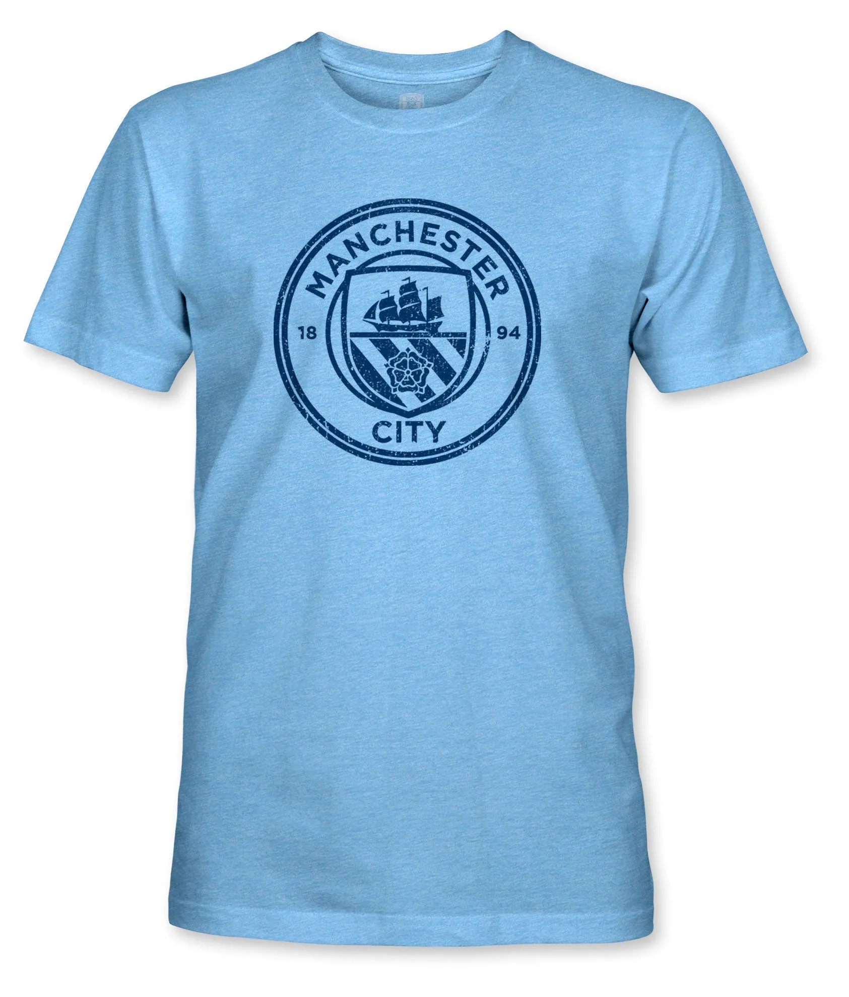 Manchester City FC Kyle Walker Vintage Triblend T-Shirt - Sky Blue