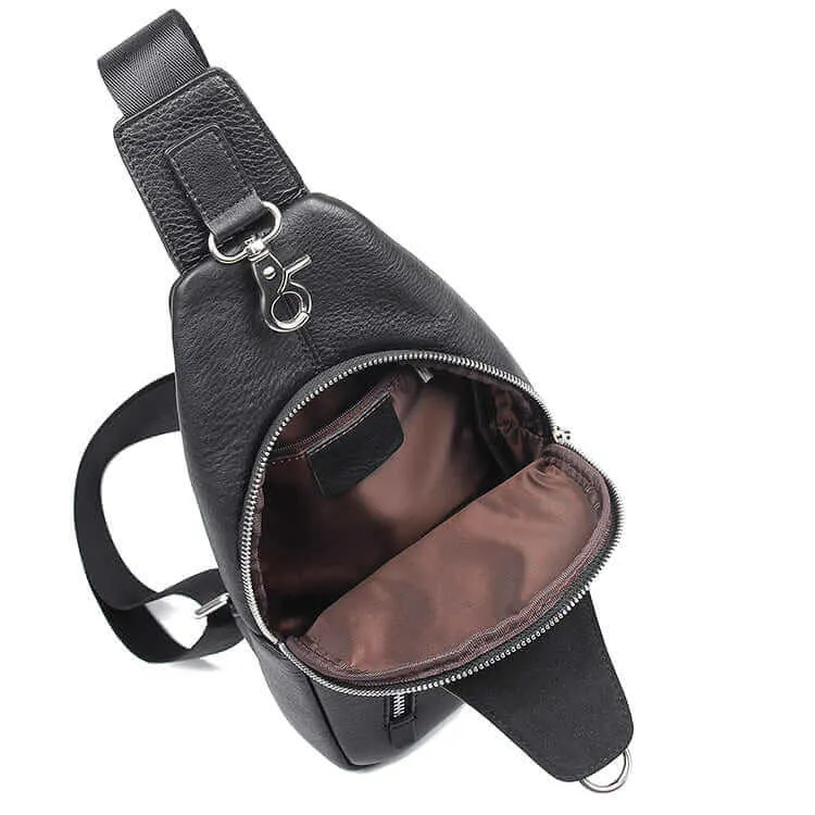 Men's Leather Chest Bag - Crossbody Sling Bag NZ