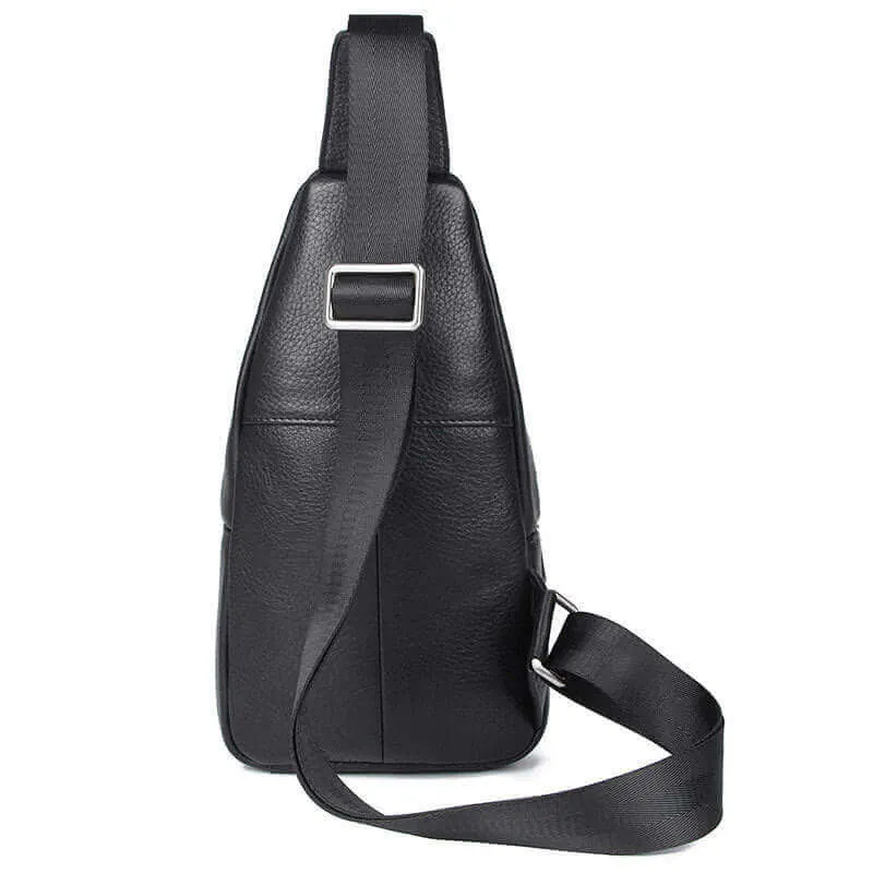 Men's Leather Chest Bag - Crossbody Sling Bag NZ