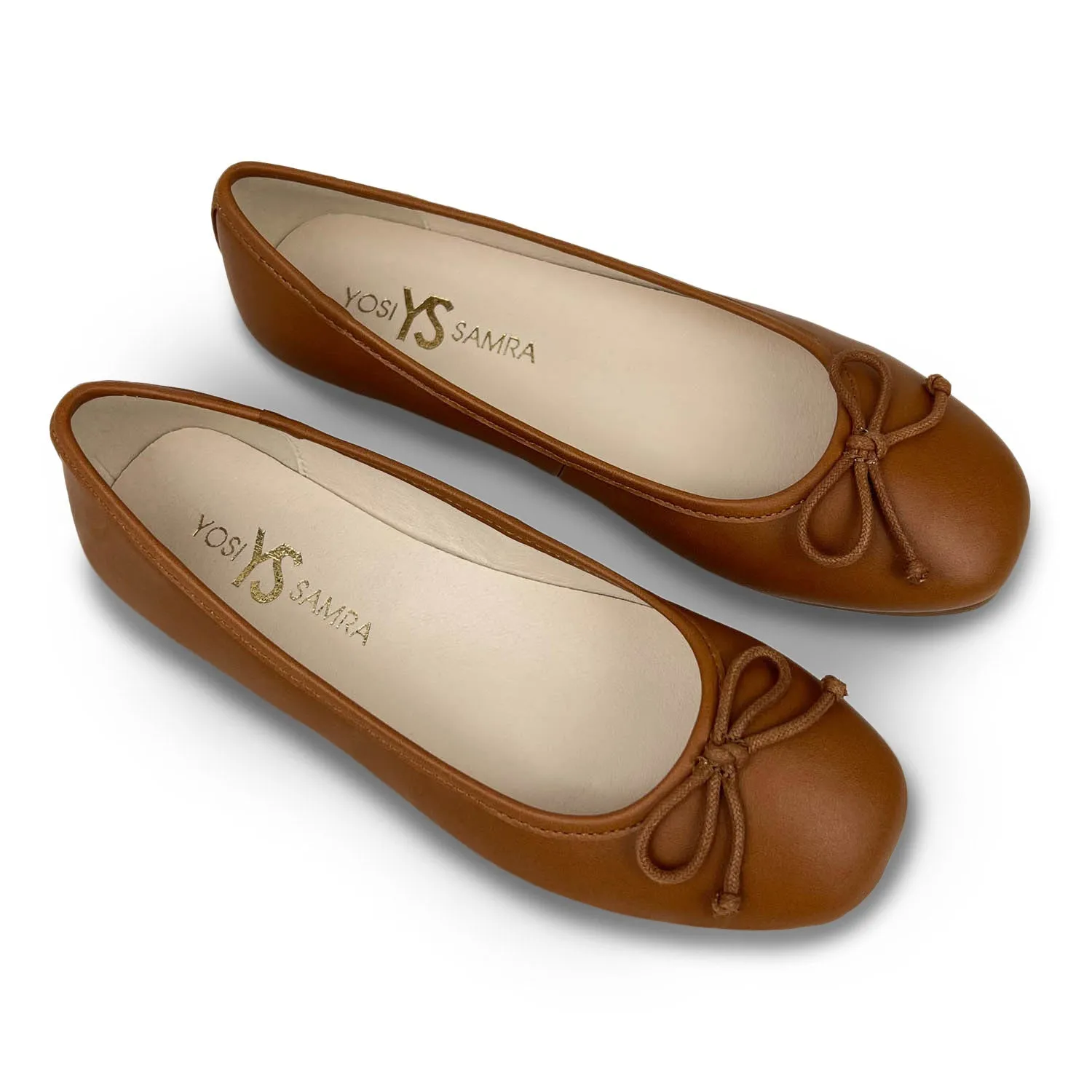 Miss Sadie Ballet Flat In Tan - Kids