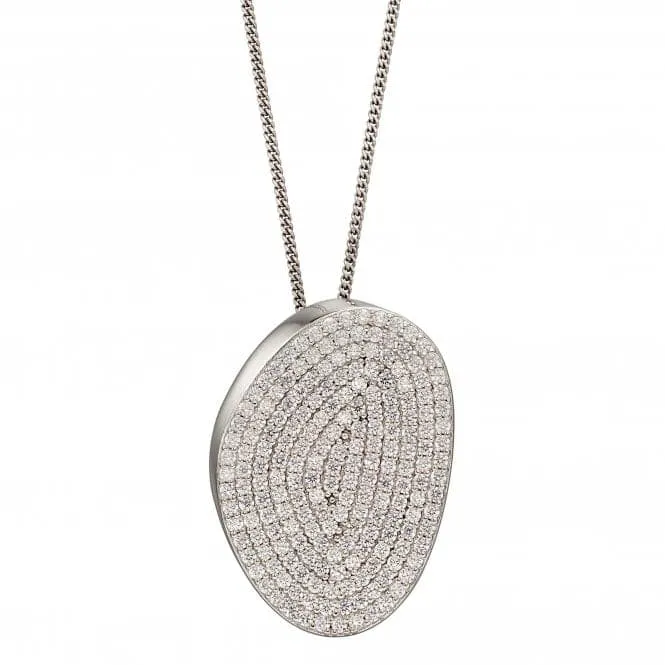 Organic Shape Full Pave Pendant P4893C