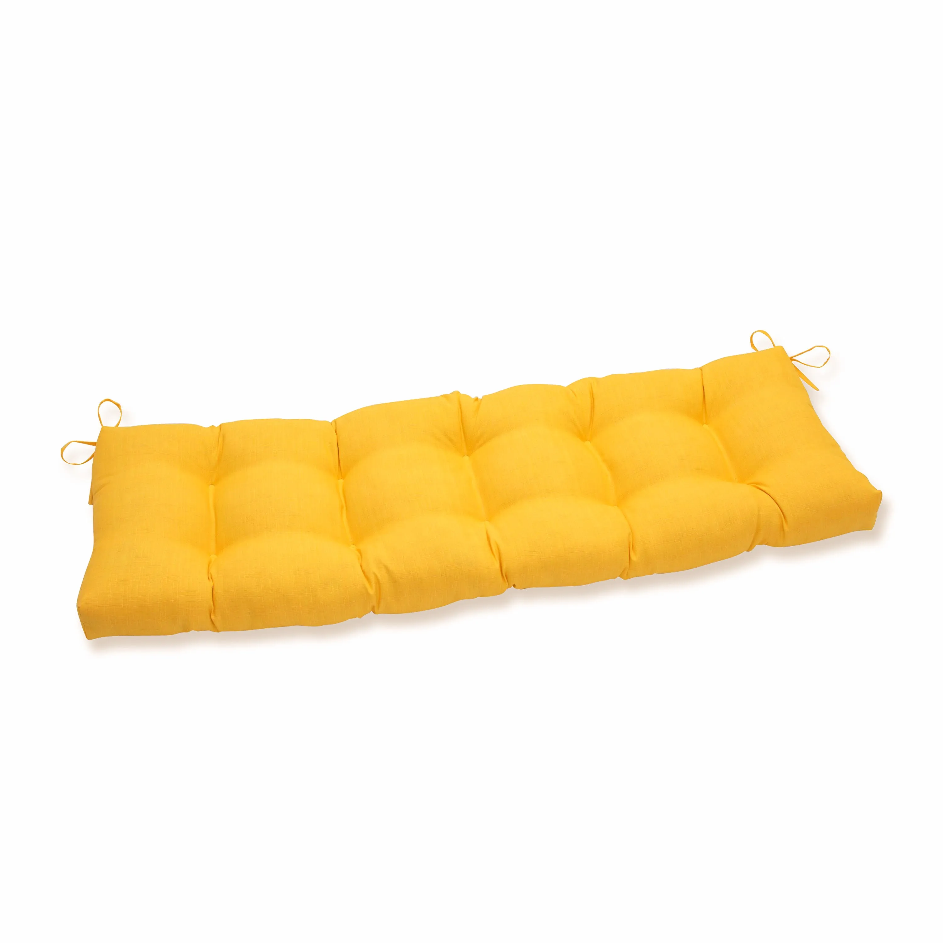 Outdoor/Indoor Fresco Solids Yellow 56" Blown Bench