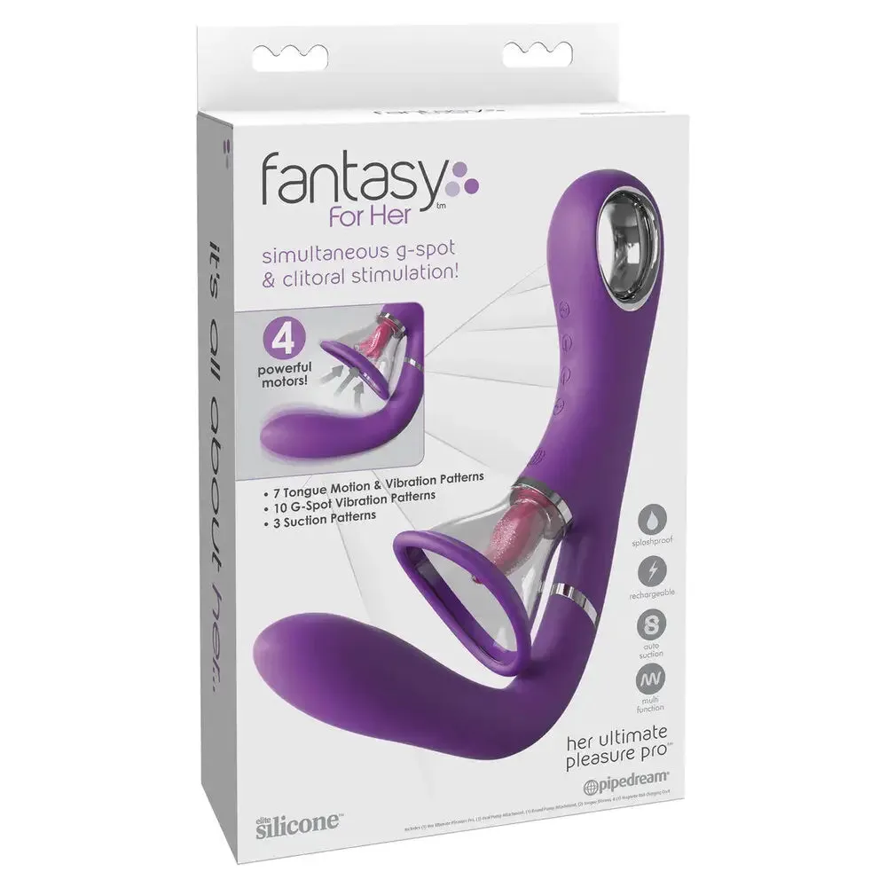 Pipedream Silicone Purple Rechargeable G-spot and Clitoral Vibrator