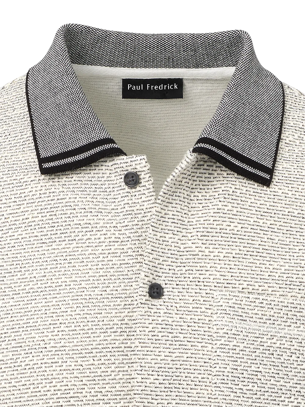 Polyester Blend Button Front Polo - White