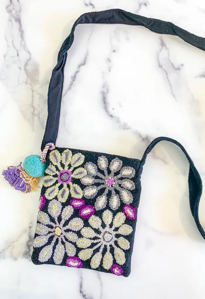 Purple Floral Bags