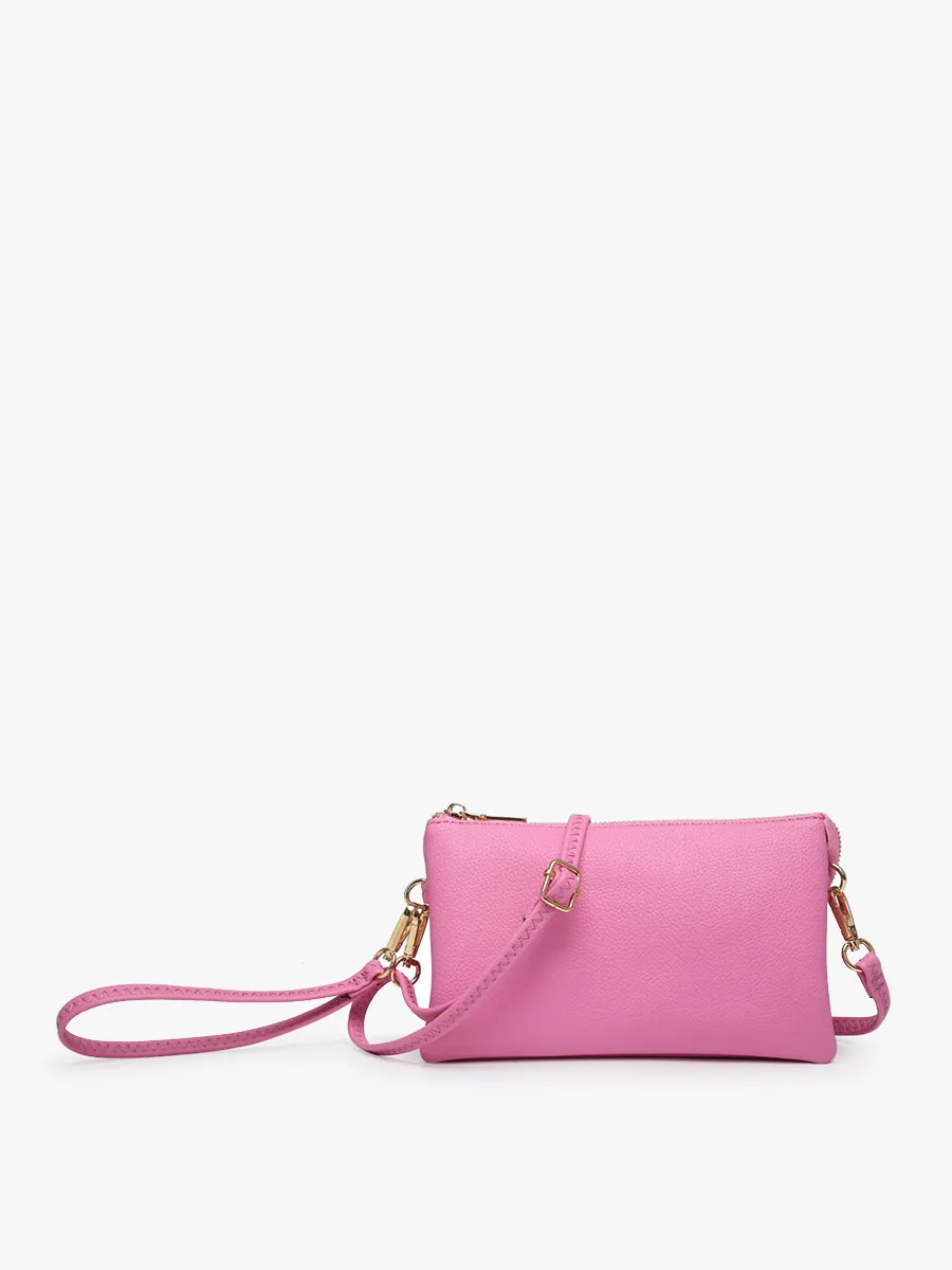 Riley 3 Compartment Crossbody/Wristlet - Slate