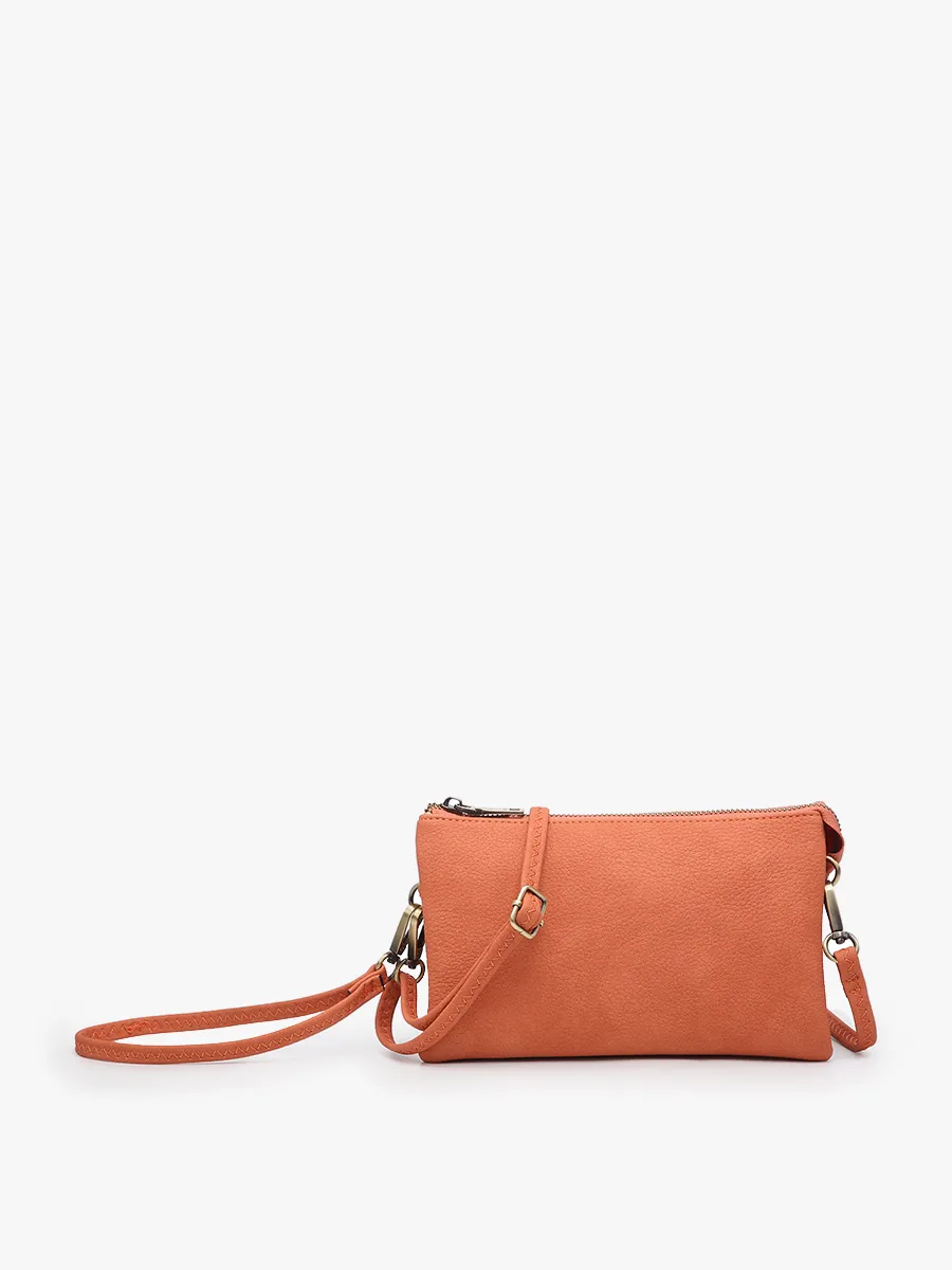 Riley 3 Compartment Crossbody/Wristlet - Slate