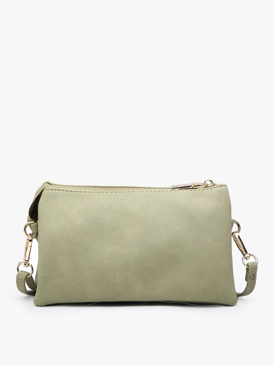 Riley 3 Compartment Crossbody/Wristlet - Slate