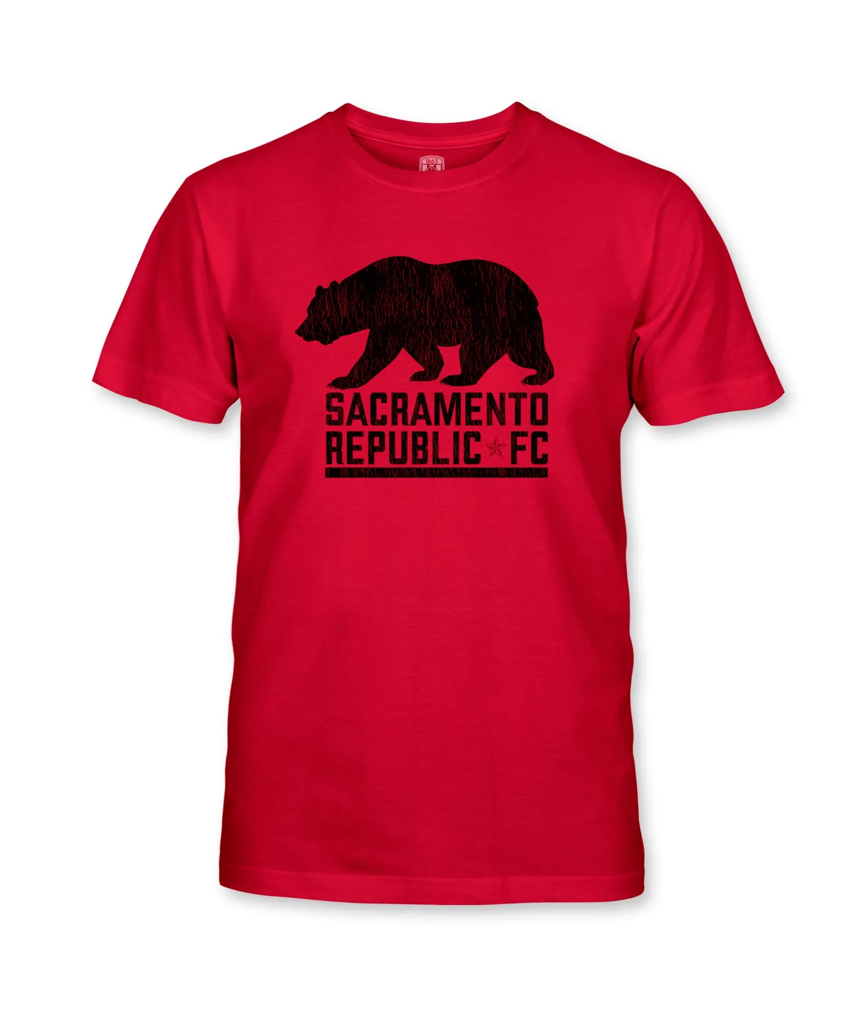 Sacramento Republic FC Club Wordmark YOUTH Cotton T-Shirt - Red