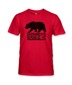 Sacramento Republic FC Club Wordmark YOUTH Cotton T-Shirt - Red