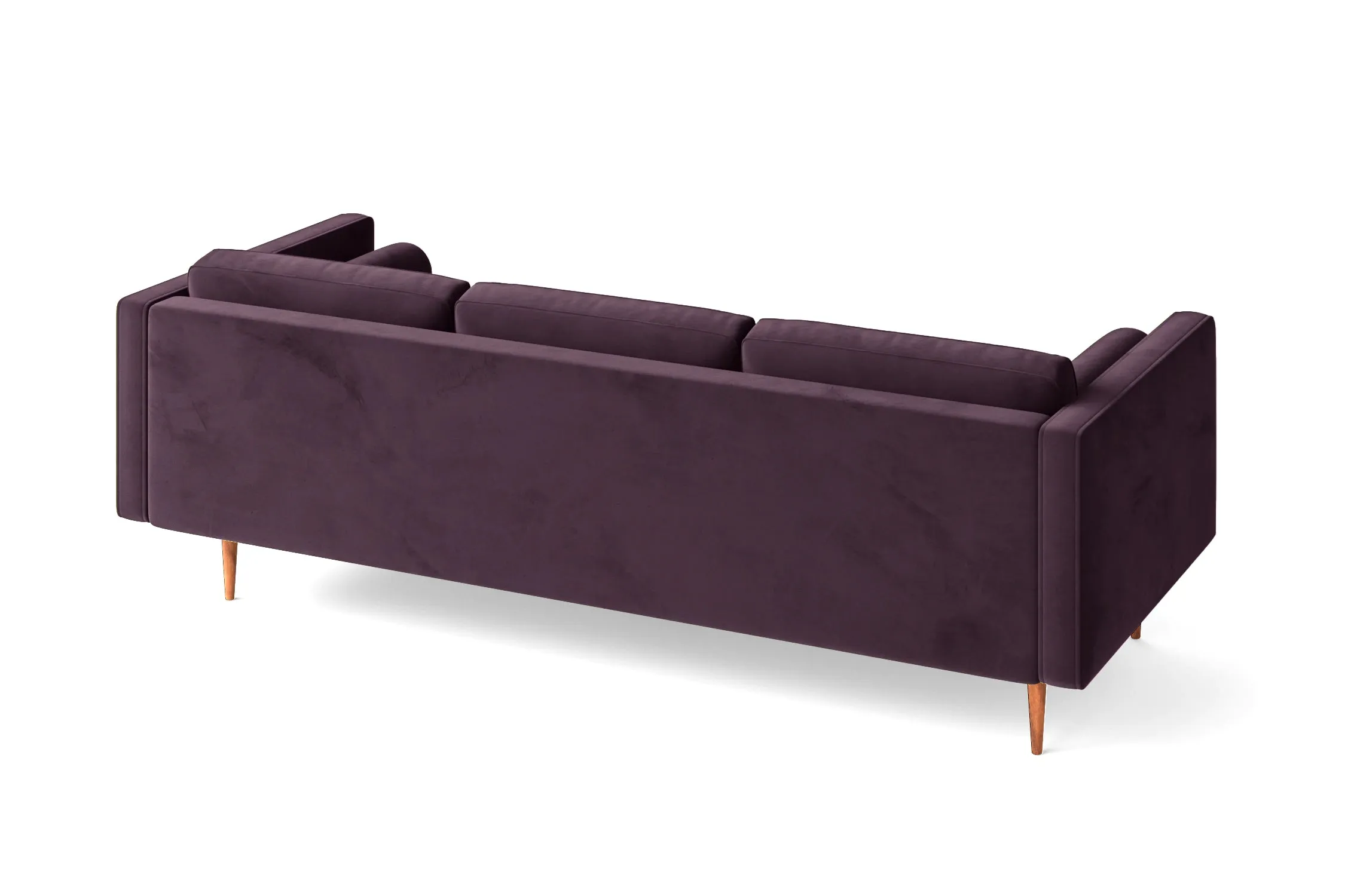 Salerno 3 Seater Sofa Purple Velvet