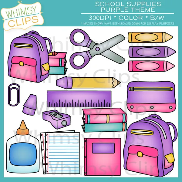 School Supplies - Purple Pack