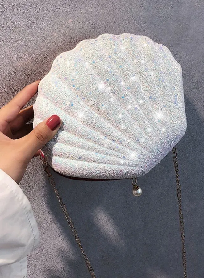 Shell-Shaped Evening Party Purse for Women