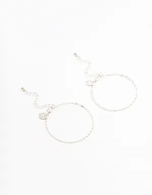 Silver Tab & Cable Bracelets 2-Pack