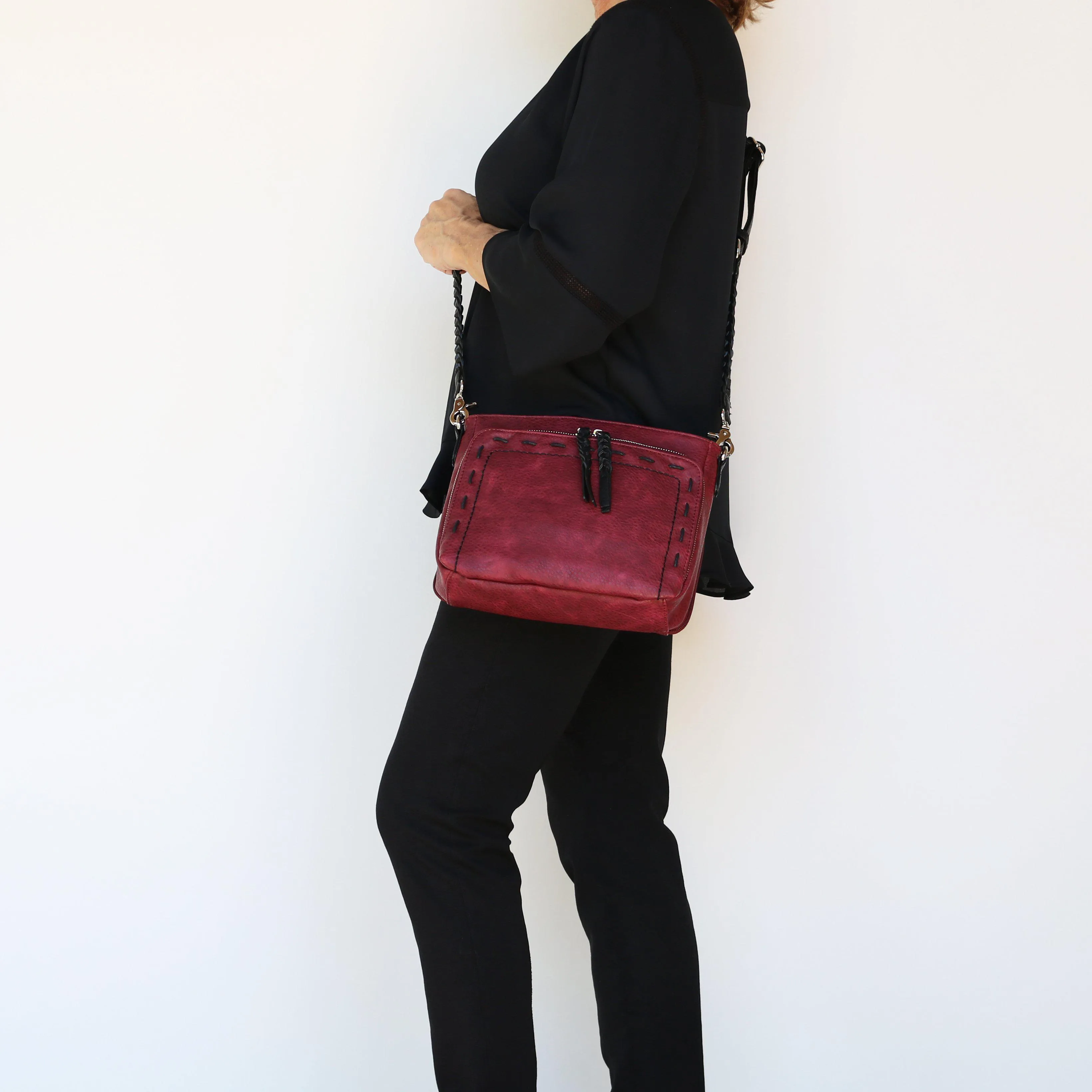 Skyler Stitched Concealed-Carry Crossbody