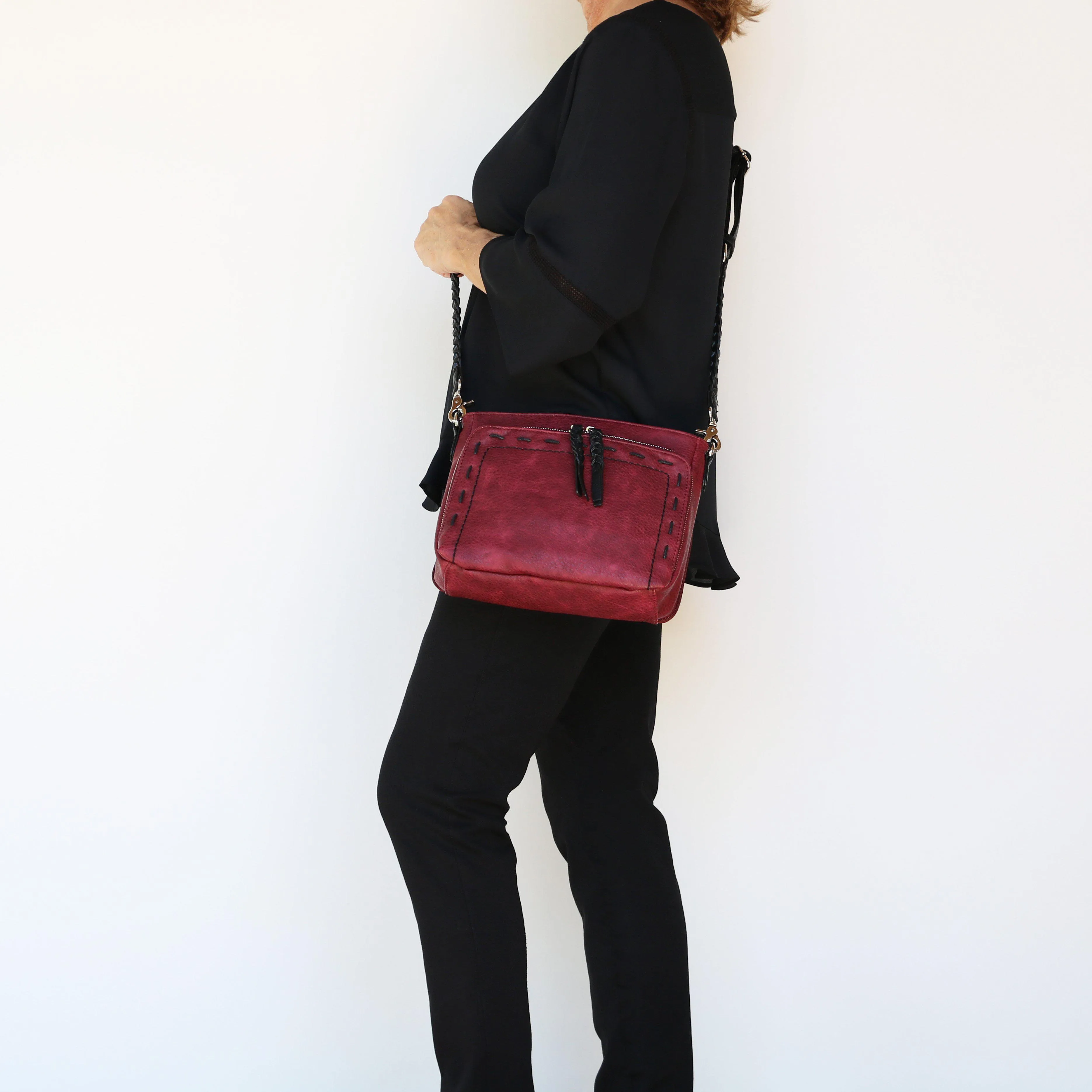 Skyler Stitched Concealed-Carry Crossbody