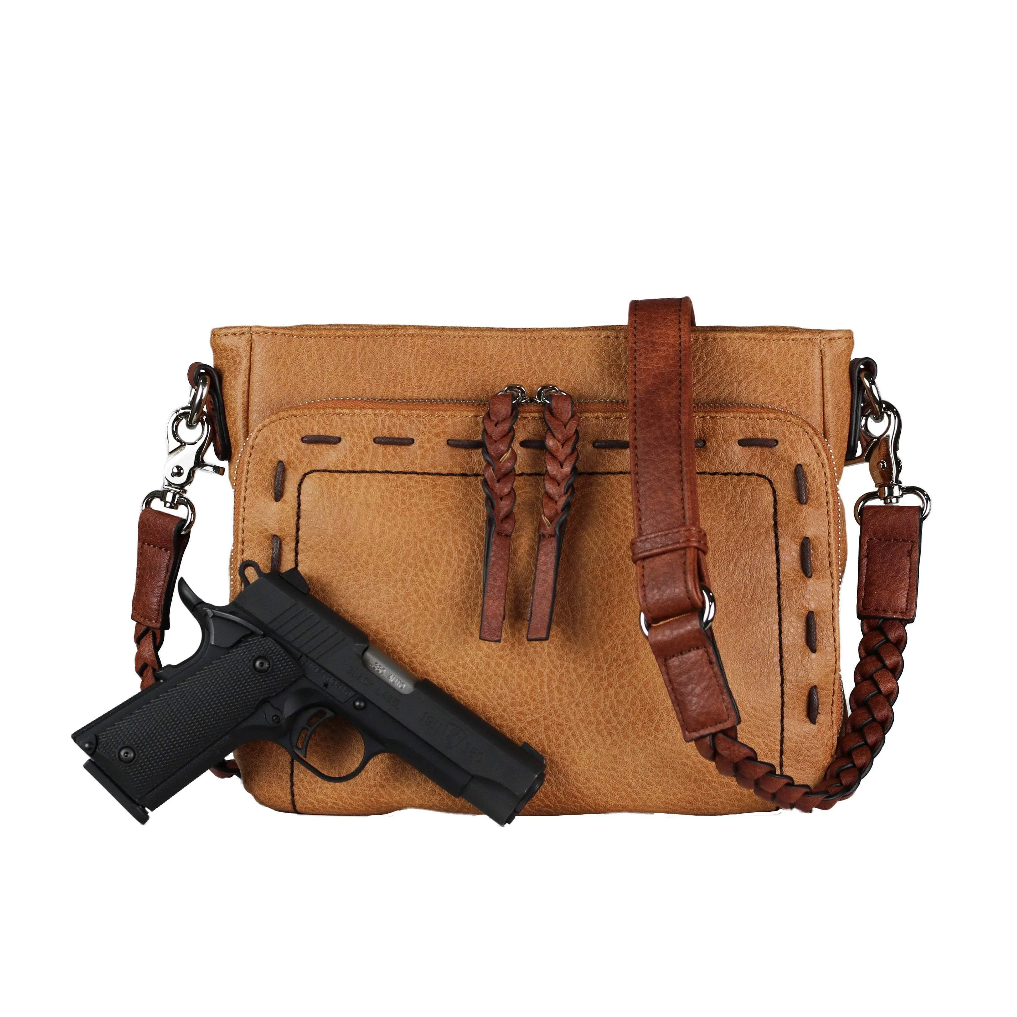 Skyler Stitched Concealed-Carry Crossbody