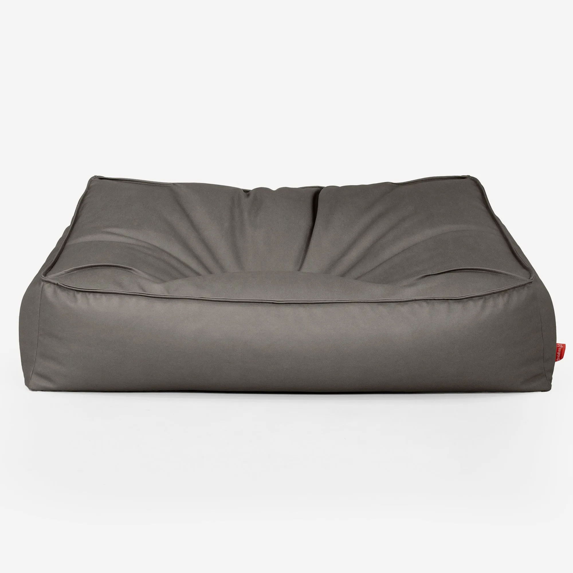 Sloucher Bean Bag Sofa - Vegan Leather Grey