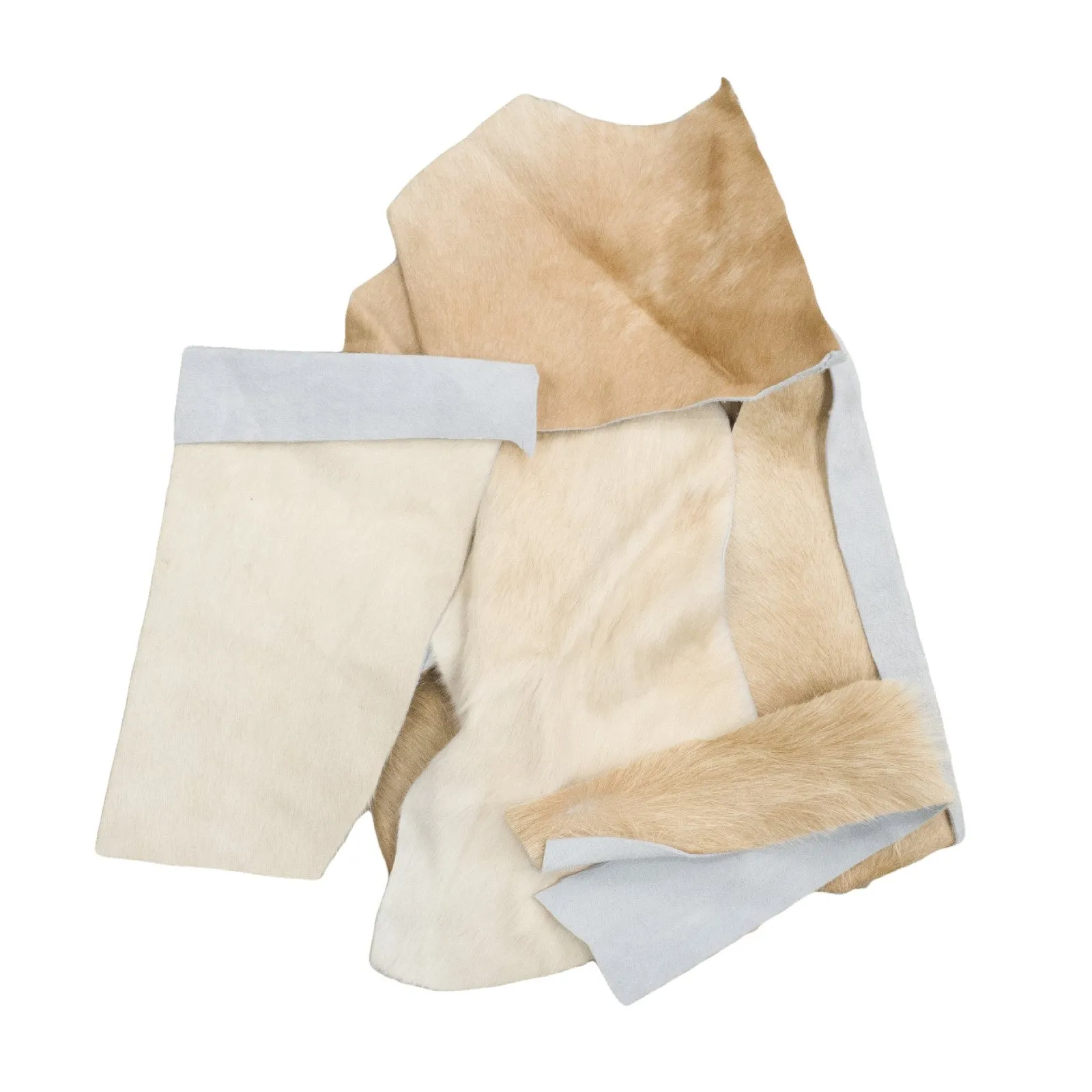 Solid Color, Hair-on Cowhide Scrap Remnant Bags