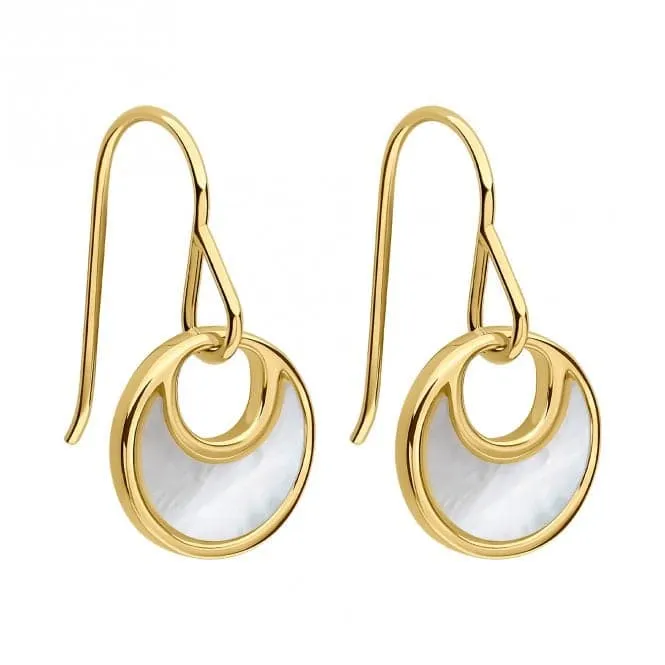 Sterling Silver 18ct Gold Earrings E6378W