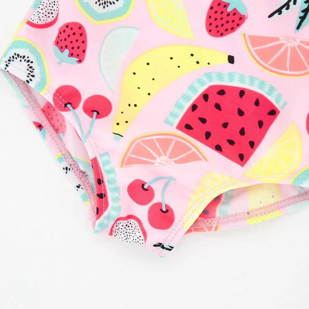 Summer Fruit Pattern Swimwear for Baby Girls