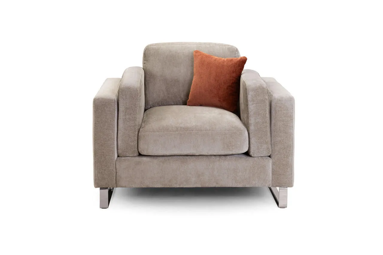 Surrey Sofa - Beige Armchair - 115 CM