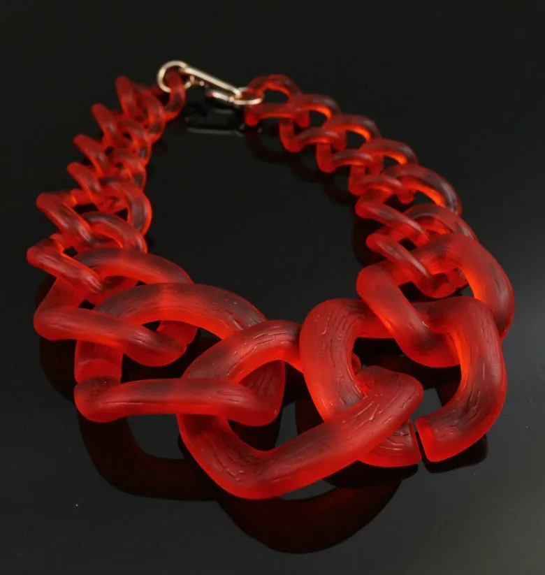 TEEK - Big Acrylic Chunk Chain Necklace