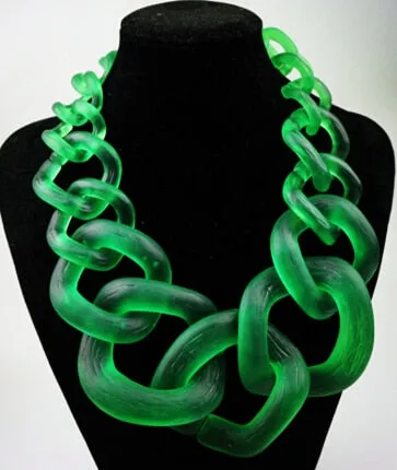 TEEK - Big Acrylic Chunk Chain Necklace