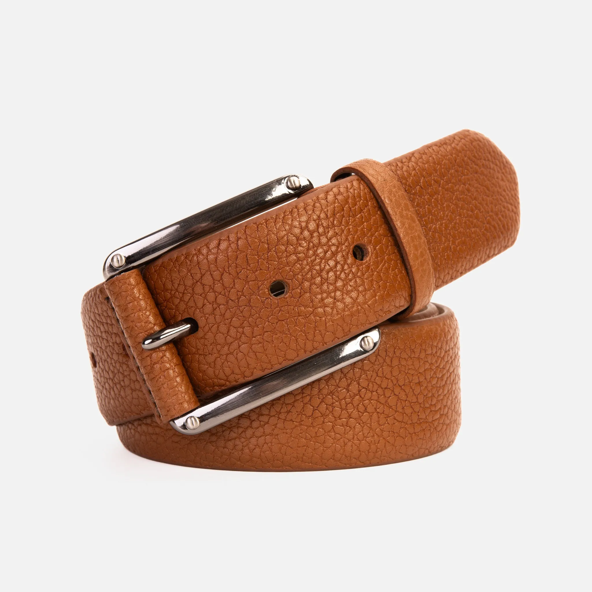 The Draco Brown Calfskin Belt