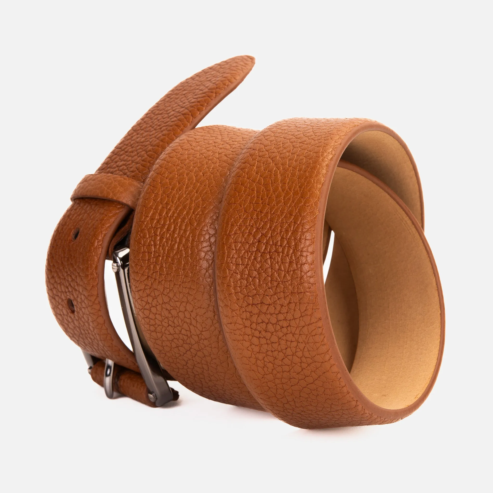 The Draco Brown Calfskin Belt