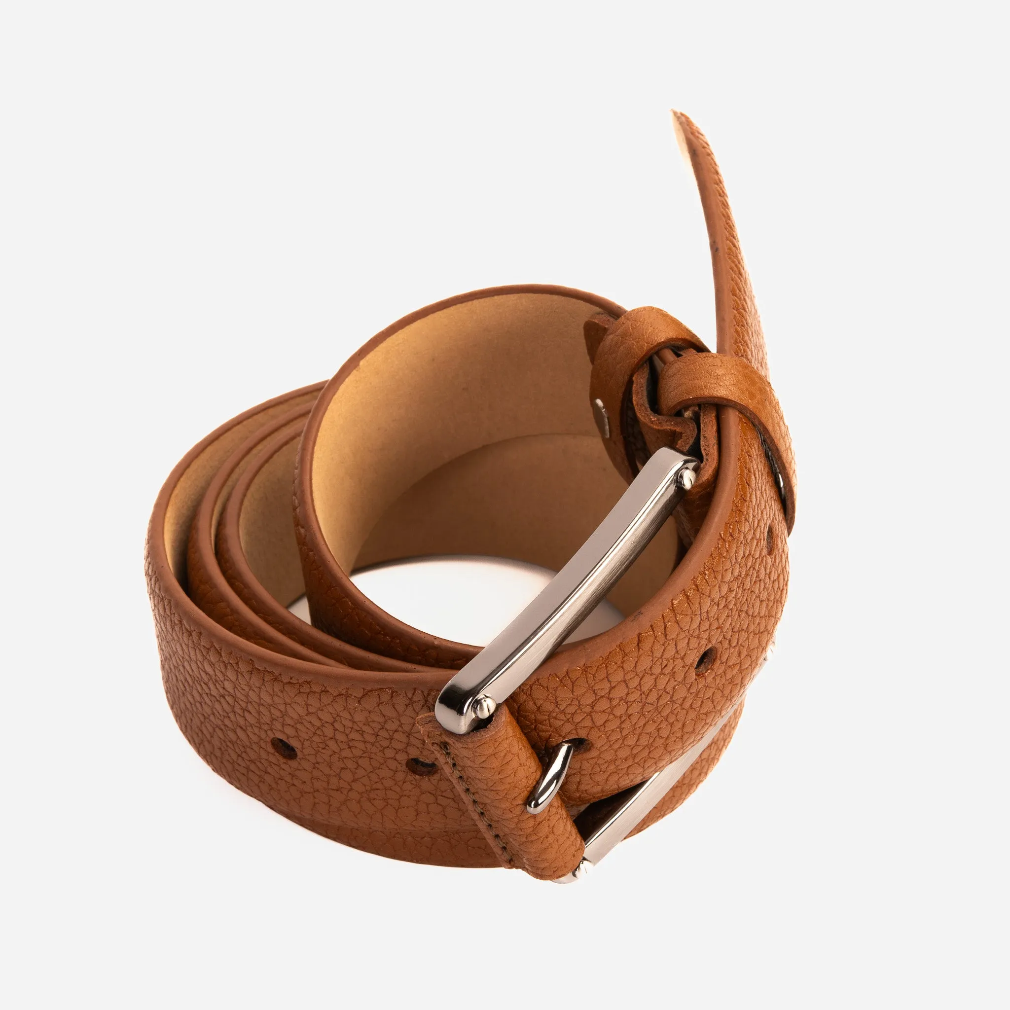 The Draco Brown Calfskin Belt