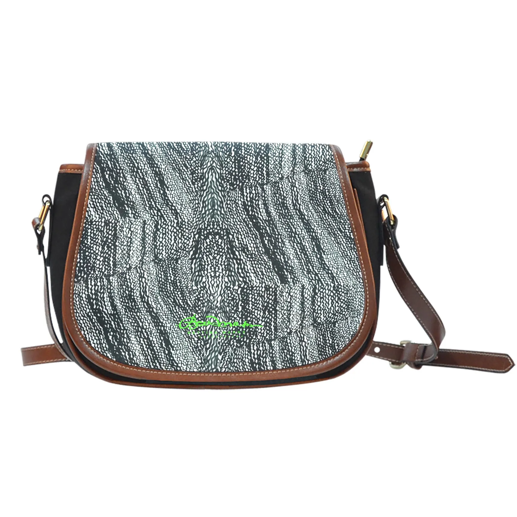 Tire Scribbles Saddle Shoulder Bag