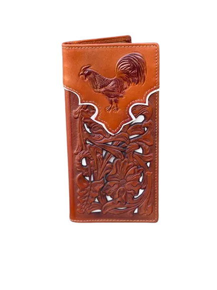 Top Notch Men's Light Brown Rooster Wallet