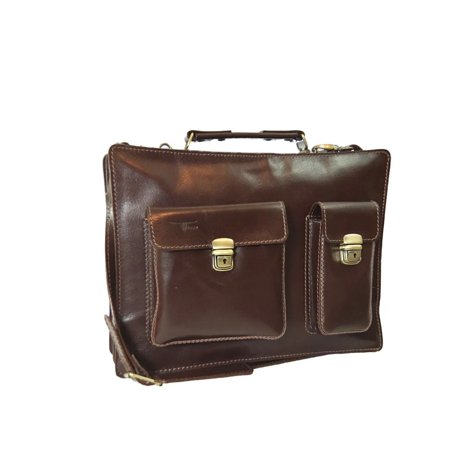 Unisex Toure Leather Briefcase