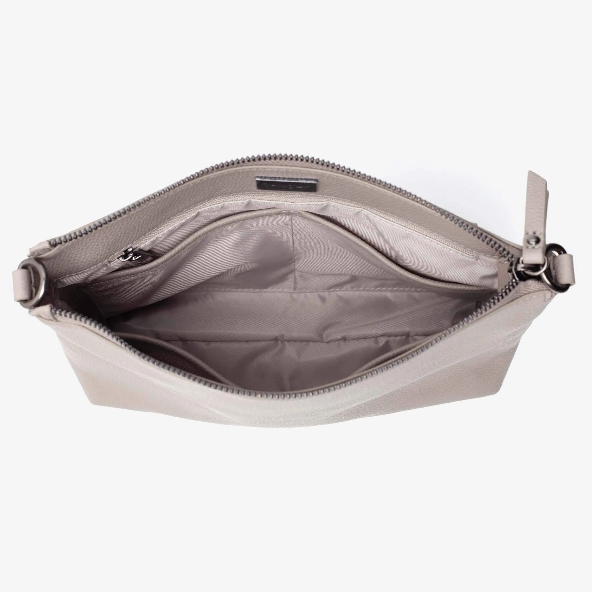 Vegan Leather Everyday Crossbody Bag - Barcelona Grey - Outlet