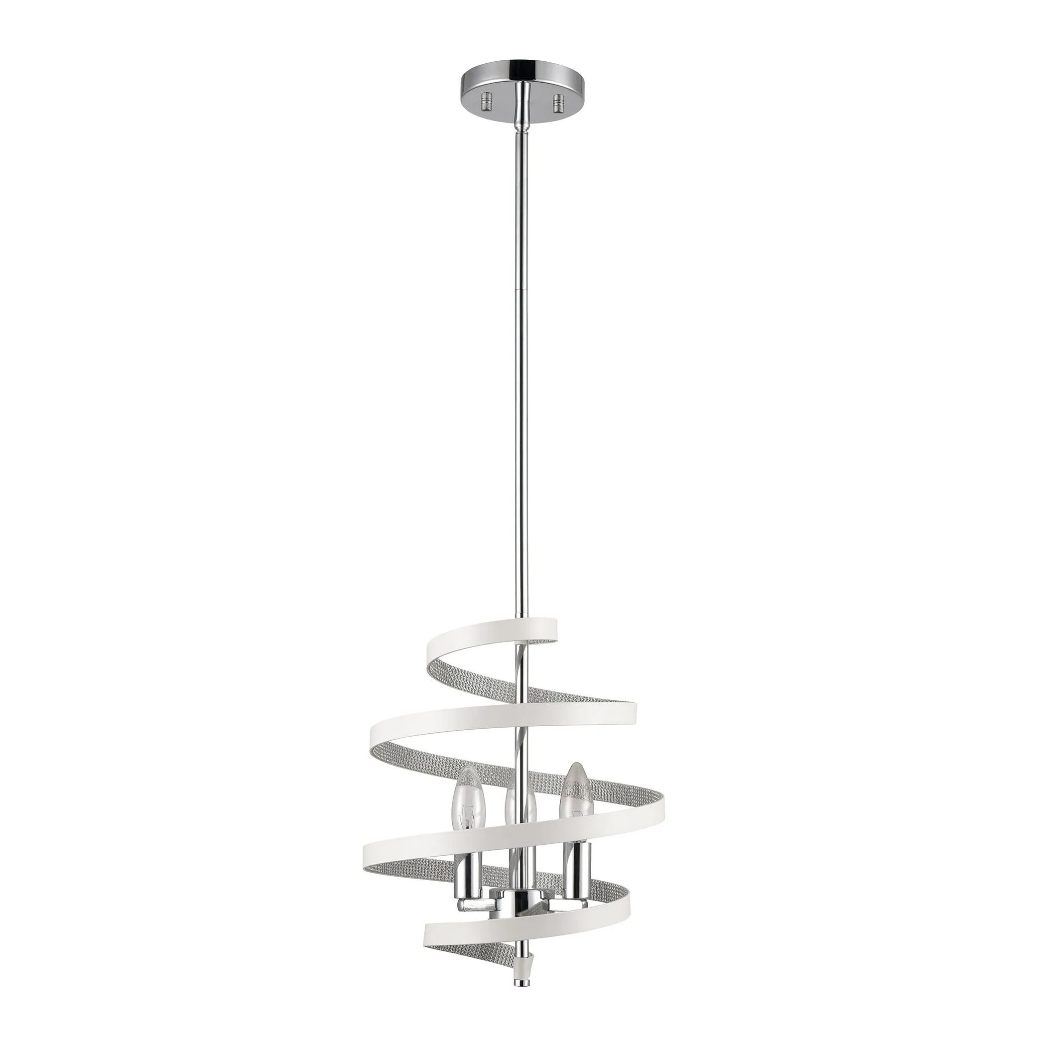 Venue 11" 3 Light Pendant in Chrome