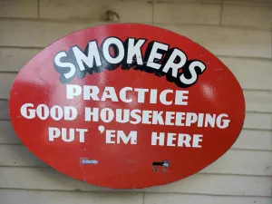 Vintage SMOKERS sign