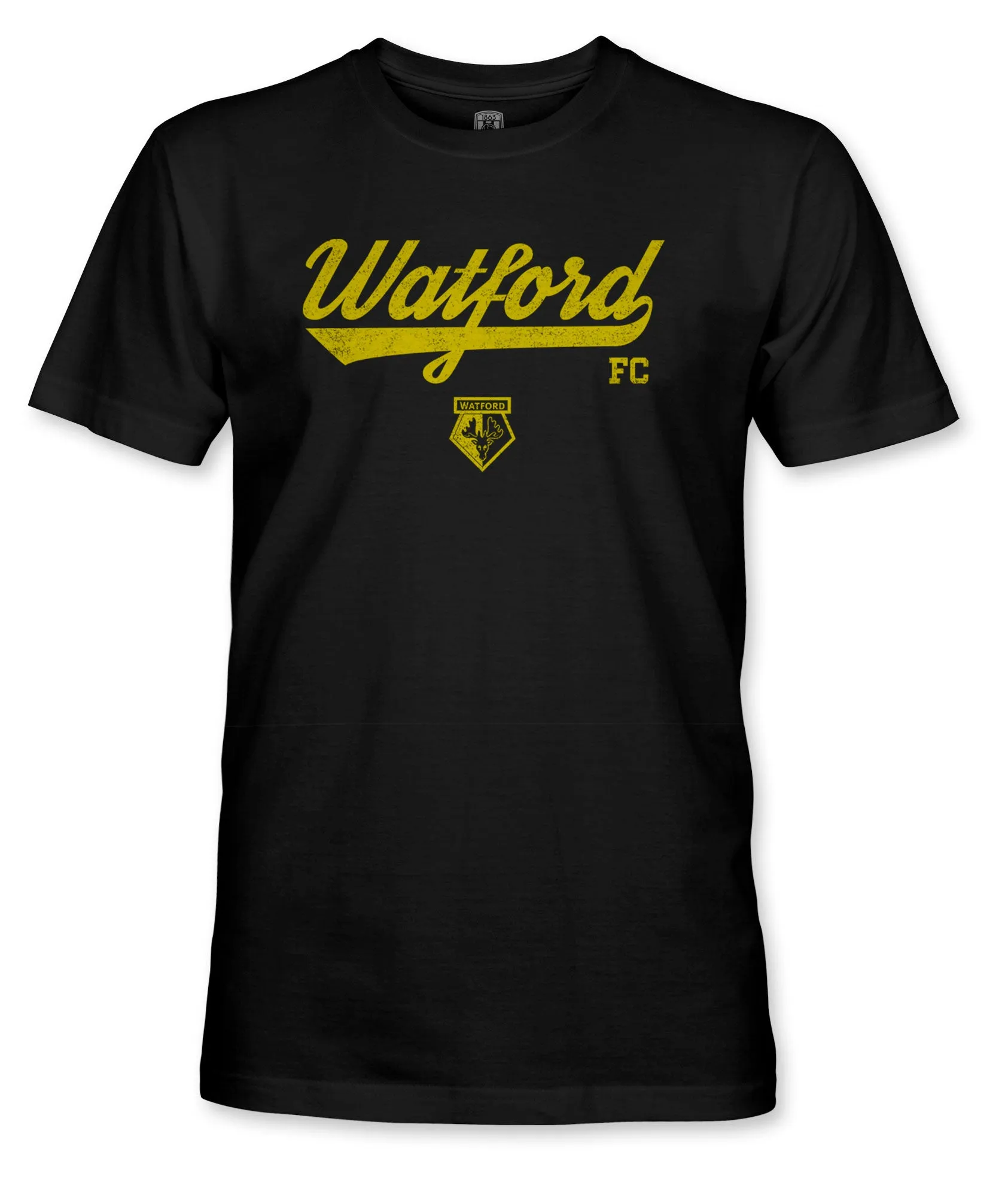 Watford FC Script Cotton T-Shirt - Black